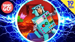 Lava Robots Monkeys  more⚡️HYPERSPEED REMIX⚡️ Danny Go Songs for Kids [upl. by Yanaton852]