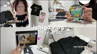 【vlog】新しい家具が届いてお部屋が理想に近づいてきた🛋️💕部屋の模様替えSHEIN HAUL📦👖予防接種💉🩸 [upl. by Daitzman]