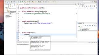 Java Interfaces Tutorial create implement and extend [upl. by Yeca]