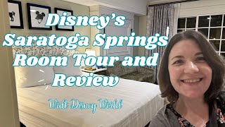 Disneys Saratoga Springs Deluxe Studio Room Tour and Review [upl. by Gastineau653]