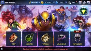 Marvel Future Fight XMen Epic Quest part 1 story and bosses [upl. by Felice881]