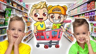 Vlad and Niki Supermarket story for kids [upl. by Chancelor525]