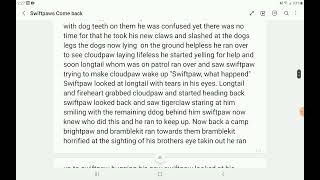 Swiftpaws comeback chapter 1 [upl. by Acsehcnarf]