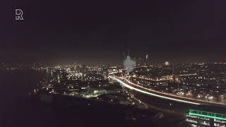 Timelapse van het vuurwerk in Rotterdam [upl. by Ranice]