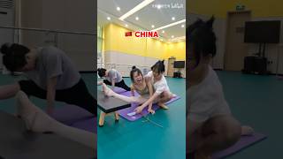 CHINE VS FRANCE  LES ÉTIREMENTS POUR LE GRAND ÉCART gym souplesse [upl. by Wake]