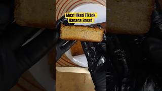 I made TikToks most liked banana bread bananabread recipe dessert easyrecipe banana review [upl. by Aihsele955]