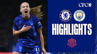 Chelsea Women 20 Manchester City  HIGHLIGHTS amp MATCH REACTION  WSL 2425 [upl. by Atikaj]