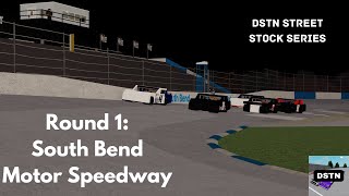 DSTN ROBLOX Street Stock Series  Race 1  South Bend Motor Speedway Highlights [upl. by Niamjneb]