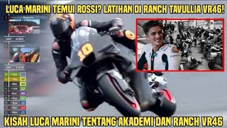 Bringas Luca Temui Rossi Latihan Bareng Di Ranch Kisah Luca Marini Tentang Akademi dan Ranch VR46 [upl. by Phio]