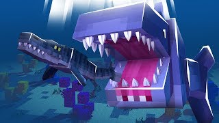 Minecraft MEGALODON O TUBARÃO GIGANTE  TERRA JURÁSSICA  Ep 22 ‹ PAULINHU › [upl. by Cordeelia636]