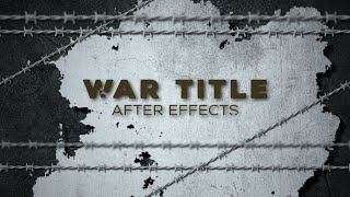 Create War Impact Prison Title Animation in After Effects  Motion Graphics [upl. by Ydal]