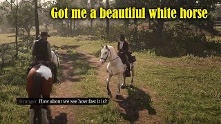 Got me a beautiful white horse  Red Dead Redemption 2 [upl. by Nael]