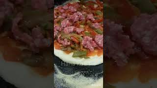 Pizza fait maison rapide et facile 😍🥰 pizza food miami pizzarecipe pizzarecipeathome [upl. by Eelymmij]