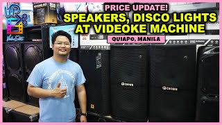 PRESYO NG SPEAKER DISCO LIGHTS AT VIDEOKE MACHINE NA MABIBILI MO DITO SA QUIAPO  PART 4 [upl. by Aisset296]