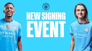 Man City welcome their summer signings [upl. by Egarton]