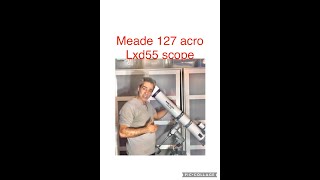 Looking at a Meade 127F93 acro LXD55 telescope astronomy meade refractor astro science [upl. by Gwenore]