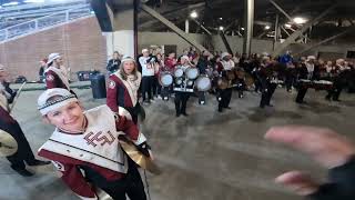 FSU Marching Chiefs Big 8 Drumline  March Over Cymbal Cam Part 2  113024 [upl. by Llewop616]