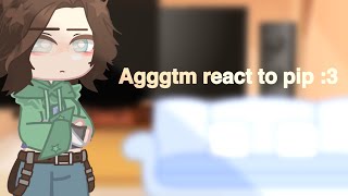 agggtm react to pip 🔥 angst  DISCONTINUED  pipcara  my first reaction video [upl. by Aihseyn191]