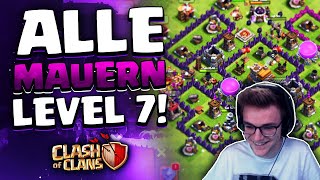 🤩WIR MACHEN ALLE MAUERN AUF LEVEL 7  Clash of Clans Deutsch [upl. by Adnik]