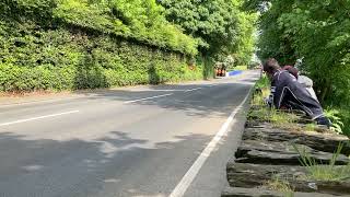 TT 2024  Leading Riders Supersport Race 1 Power through Greeba [upl. by Yrrok47]