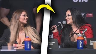 EWELONA VS GODLEWSKA  NAJLEPSZE MOMENTY 1 KONFERENCJA FAME MMA 5 ostra spina🔥 [upl. by Windy]