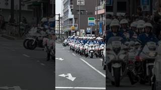 Massive Groups of MPD Police Bikes for Hakone Ekiden japan tokyo love police bike ekiden art [upl. by Pat]