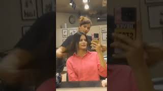 Straighten your hair with hair straightener subscribe like hair 💫💥😯 [upl. by Izaak]