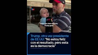 Trump otra vez presidente de EEUU quotNo estoy feliz con el resultado pero esta es la democraciaquot [upl. by Ianteen]