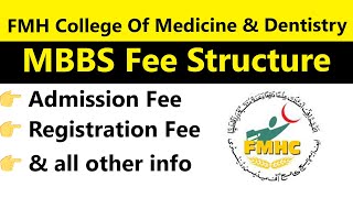 FMH College of Medicine amp Dentistry MBBS Fee Structure Admission Tuition amp More [upl. by Htebaras]