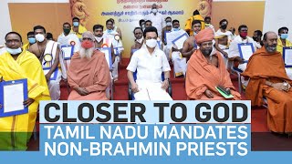 Tamil Nadu mandates nonbrahmin priests [upl. by Eineg]