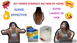 DIY HAIR STRAIGHTENER SHOCKING  CORNSTARCH  MAYONES SUPER EFFECTIVE [upl. by Rainwater]