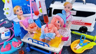 14 Minutes Satisfying with Unboxing Doctor Sister Playset，Car Accident Rescue ASMR  Review Toys [upl. by Amoreta]