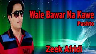 Wale Bawar Na Kaway  Zeek Afridi  Pashto Song  HD Video [upl. by Atolrac]