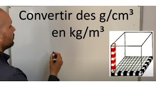 Masse volumique convertir des gcm³ en kgm³ [upl. by Orlina]