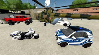 The Police Have a Crazy Day  Farming Simulator 22 [upl. by Alvord]