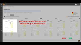 Tutorial Cómo crear un calendario laboral en Bixpe Control Horario [upl. by Heffron]