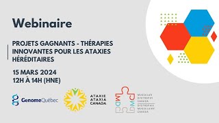 Thérapies innovantes pour les ataxies héréditaire Projet Éric Samarut et Martine Tétreault [upl. by Ettenajna]