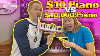 10 Piano vs 10000 Piano Challenge  Disney Style [upl. by Akilam]