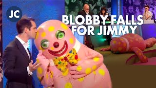 Who Remembers That Time Mr Blobby Destroyed The Big Fat Quiz Set  Jimmy Carr [upl. by Nawek]