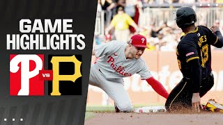 Phillies vs Pirates Game Highlights 72024  MLB Highlights [upl. by Kenn]