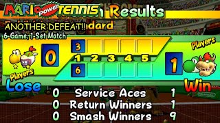 Mario Power Tennis Ace Challenge Rematch With LGG97 VS Bowser amp Yoshi Round 5 [upl. by Raual219]