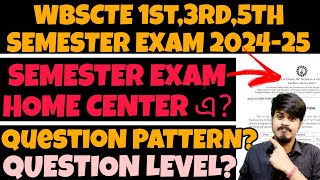 Wbscte Semester Exam 202425 Official Date  WBSCTE New Notice WBSCTE New Update WBSCTE Semester [upl. by Beitnes]