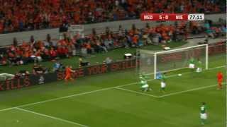 Goal Ron Vlaar 60 against Northern Ireland 020612 [upl. by Lauretta]