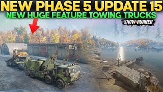 New Phase 5 Update 14 New Towing Truck Feature in SnowRunner You Need to Know [upl. by Laamaj]