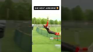 AIRBORNE softball catch of the year 🤯 shorts [upl. by Adlay924]