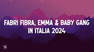 Fabri Fibra  In Italia 2024 Testo  Lyrics Video 4K ft Emma amp Baby Gang [upl. by Atcliffe]