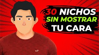 30 Mejores Nichos Para Hacer Dinero con YouTube Sin Salir en Cámara [upl. by Retswerb]