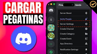 Como CARGAR PEGATINAS en DISCORD en MOVIL  Paso a Paso [upl. by Marshall2]