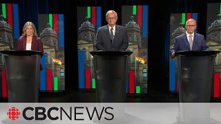 The New Brunswick elections first debate Watch the party leaders square off [upl. by Ahseyt638]