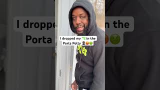 I dropped my 🔫 in the Porta Potty 🤦🏾‍♂️😡🤢 shorts reels subscribe [upl. by Hanima818]